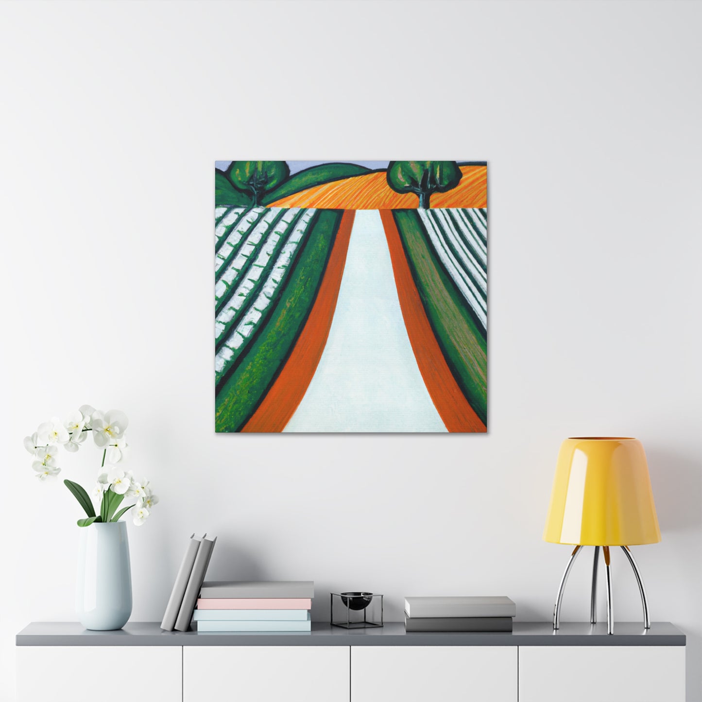 "Country Road Art Deco" - Canvas