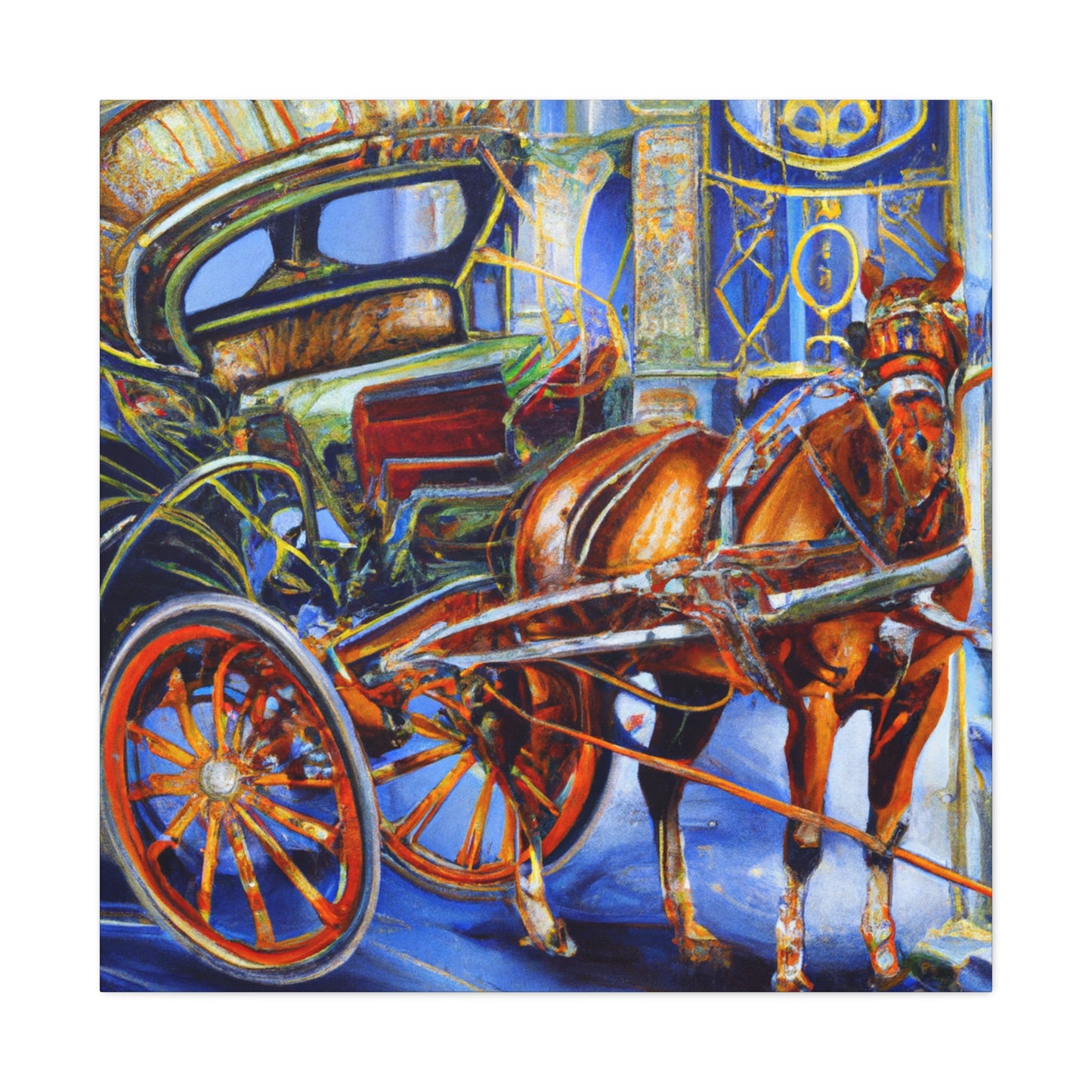 "Horse and Carriage Dream" - Canvas