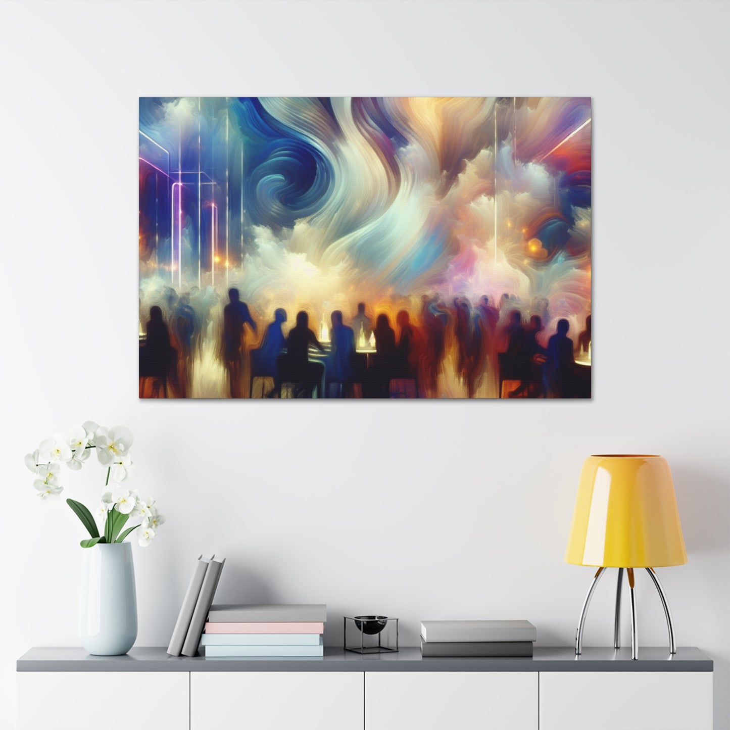 Velvet Elegance Ethereal Abstraction - Canvas