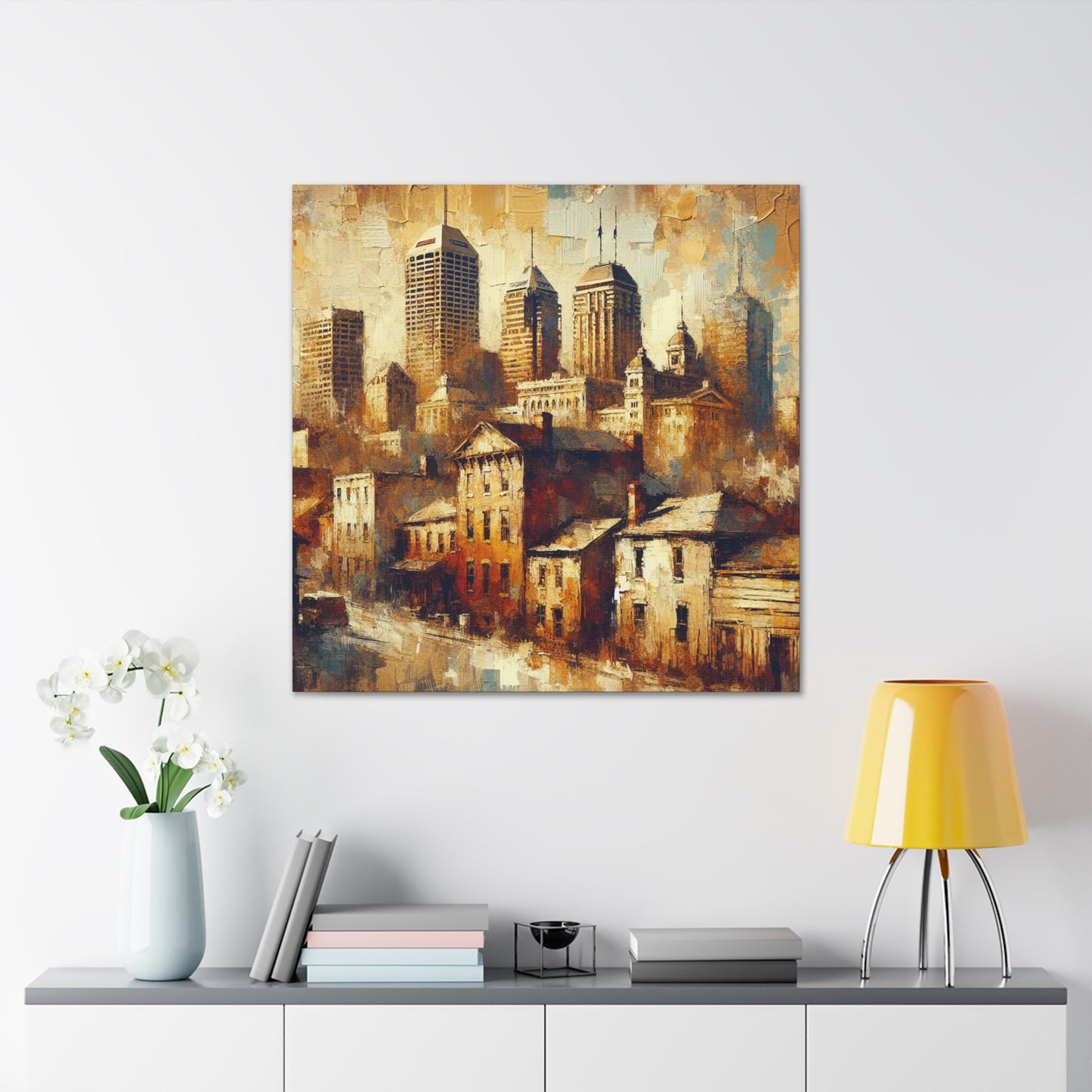 "Shadows of Steel City" - Canvas