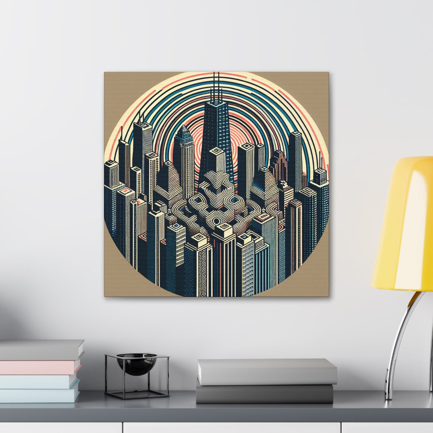 "Urban Symphony: Windy City" - Canvas