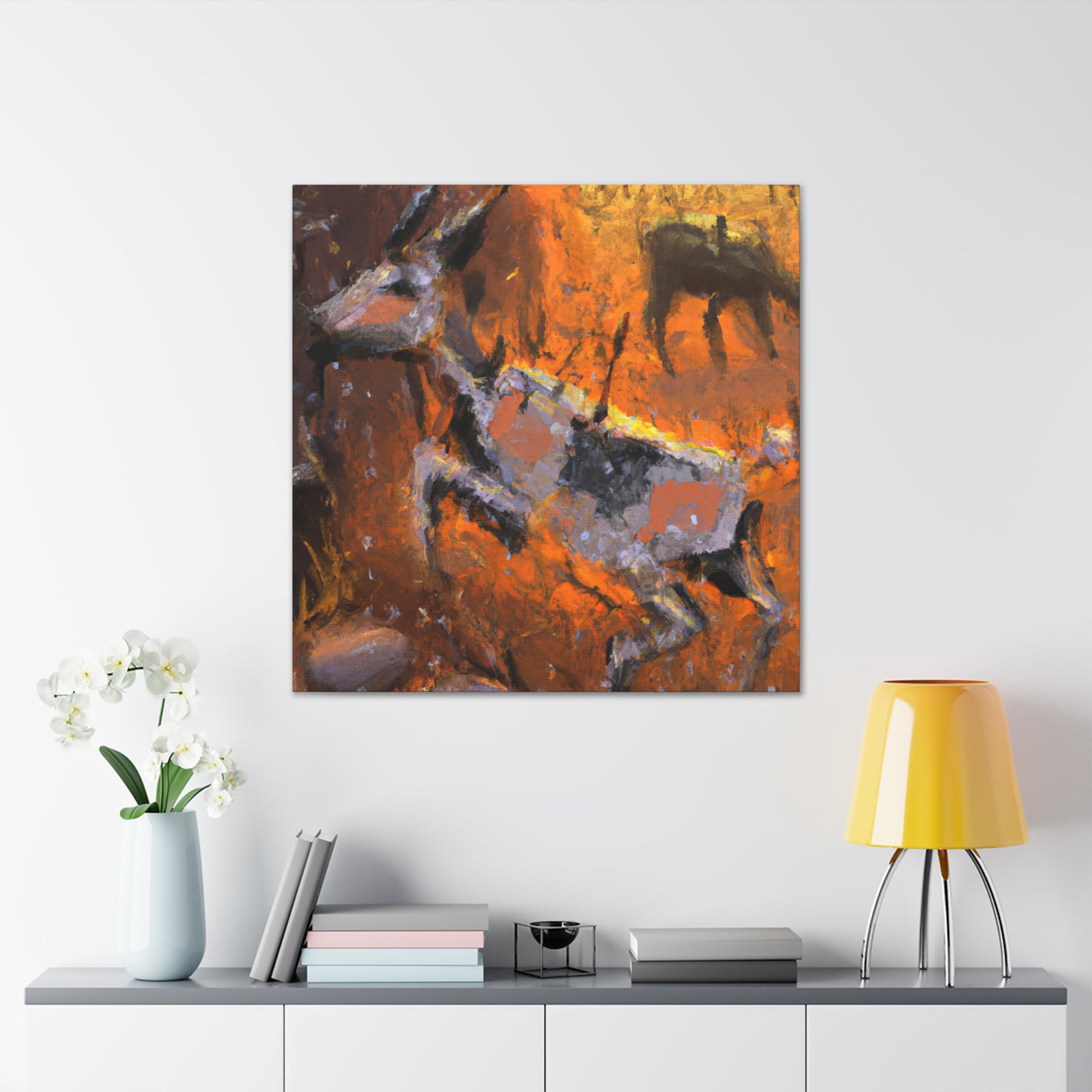 Wild Antelope Abstract - Canvas