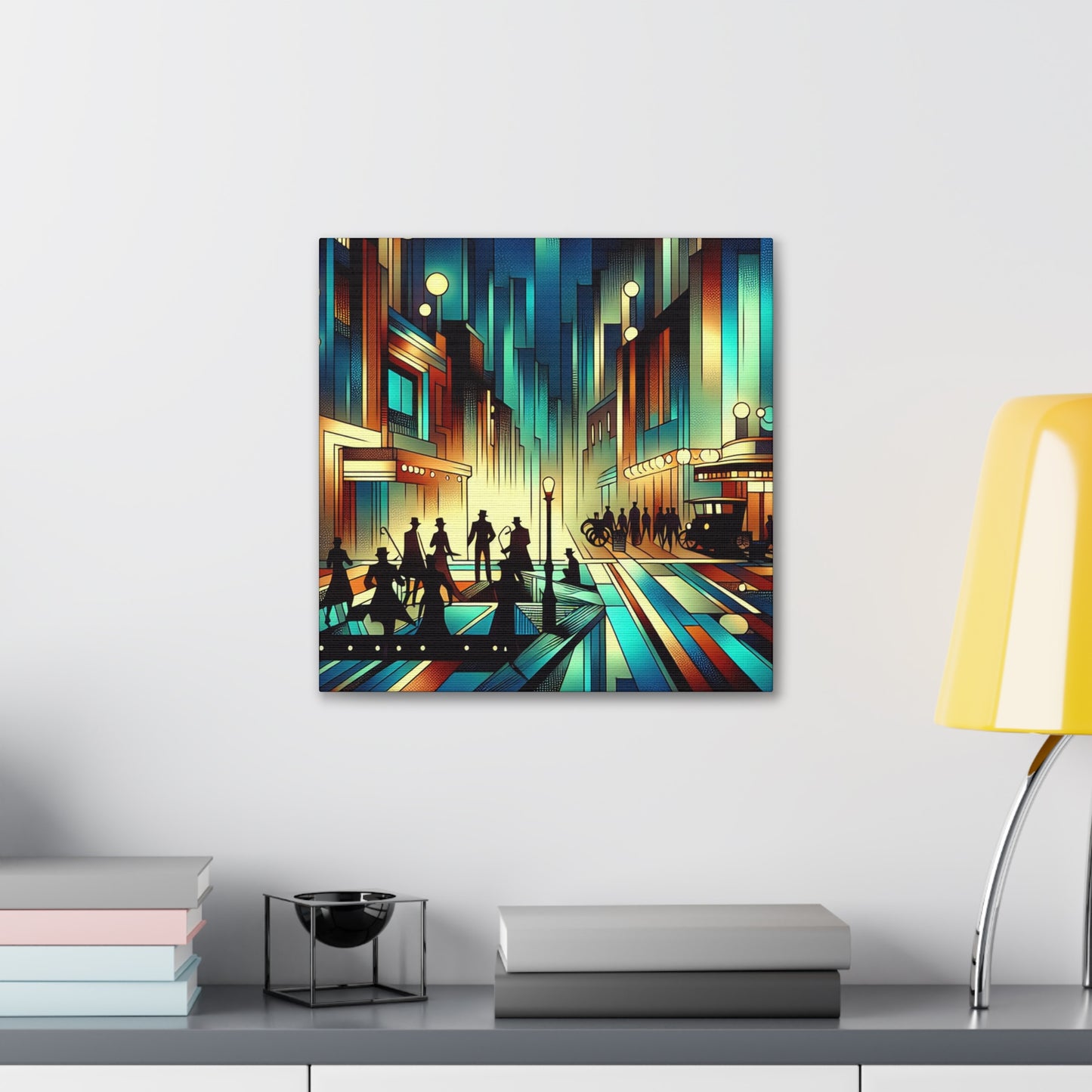 Whimsical City Melodies - Canvas