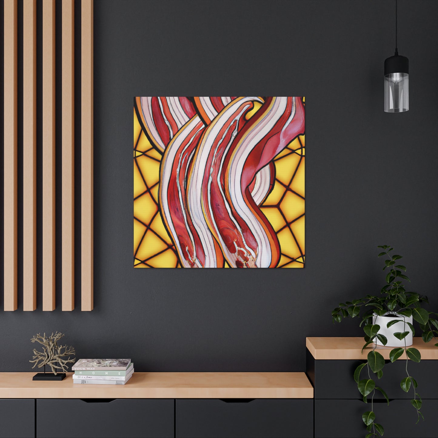 "Bacon in Art Nouveau". - Canvas