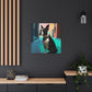 Boston Terrier Lounging - Canvas