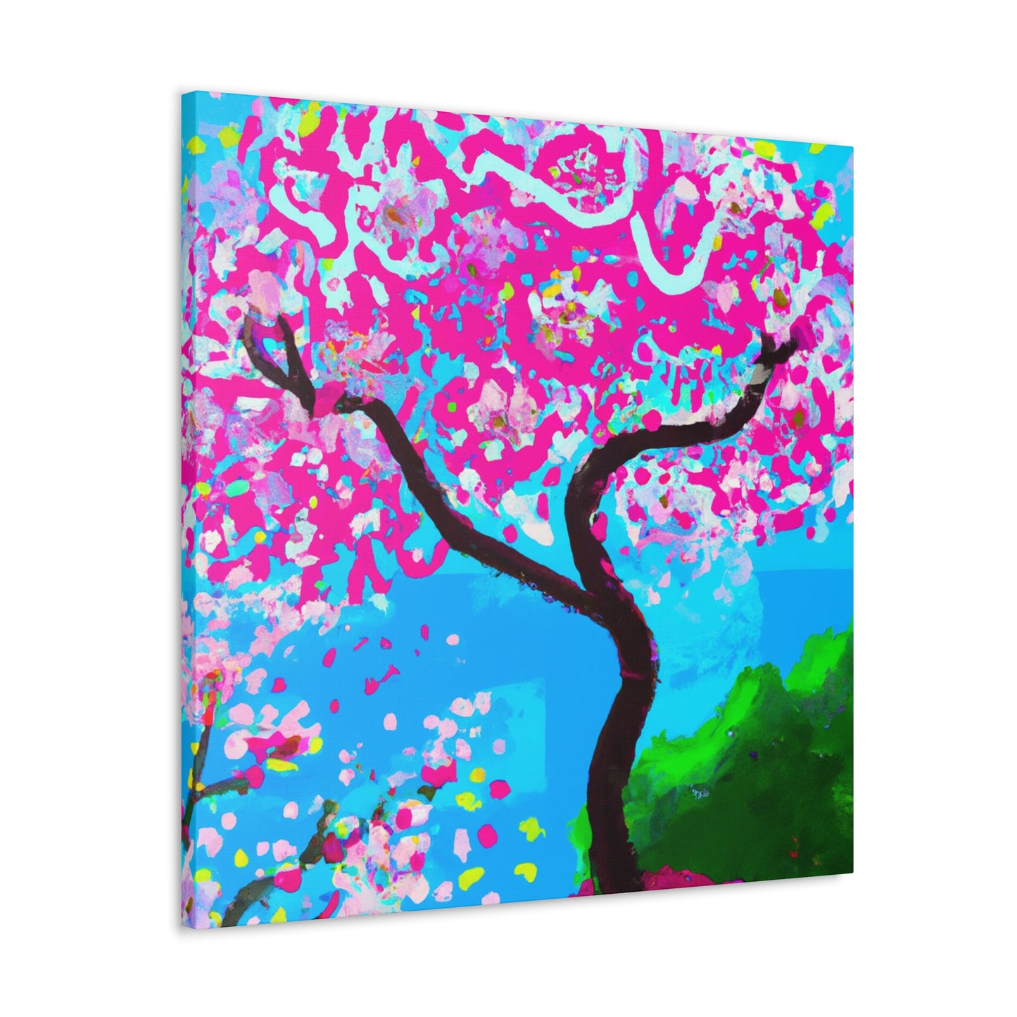 "Cherry Blossom Oasis" - Canvas