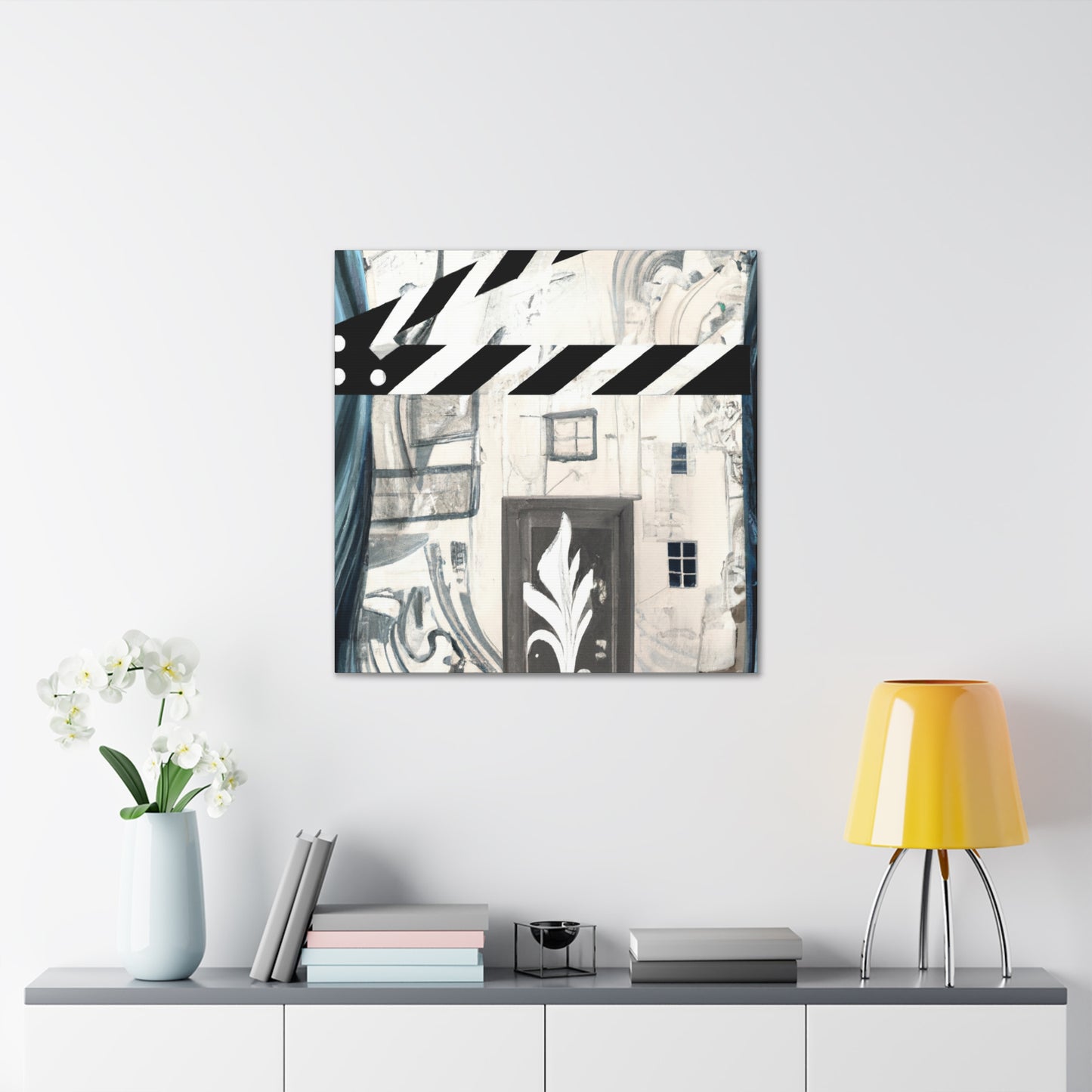 "Clapboard Cinema Splendor" - Canvas