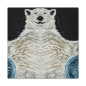 Polar Bear in Rococo - Canvas