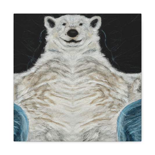 Polar Bear in Rococo - Canvas