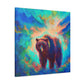 Grizzly Bear in Nature - Canvas