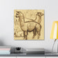 Alpaca Magnificence Abounds - Canvas