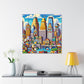 Cityscape Symphony Minneapolis - Canvas