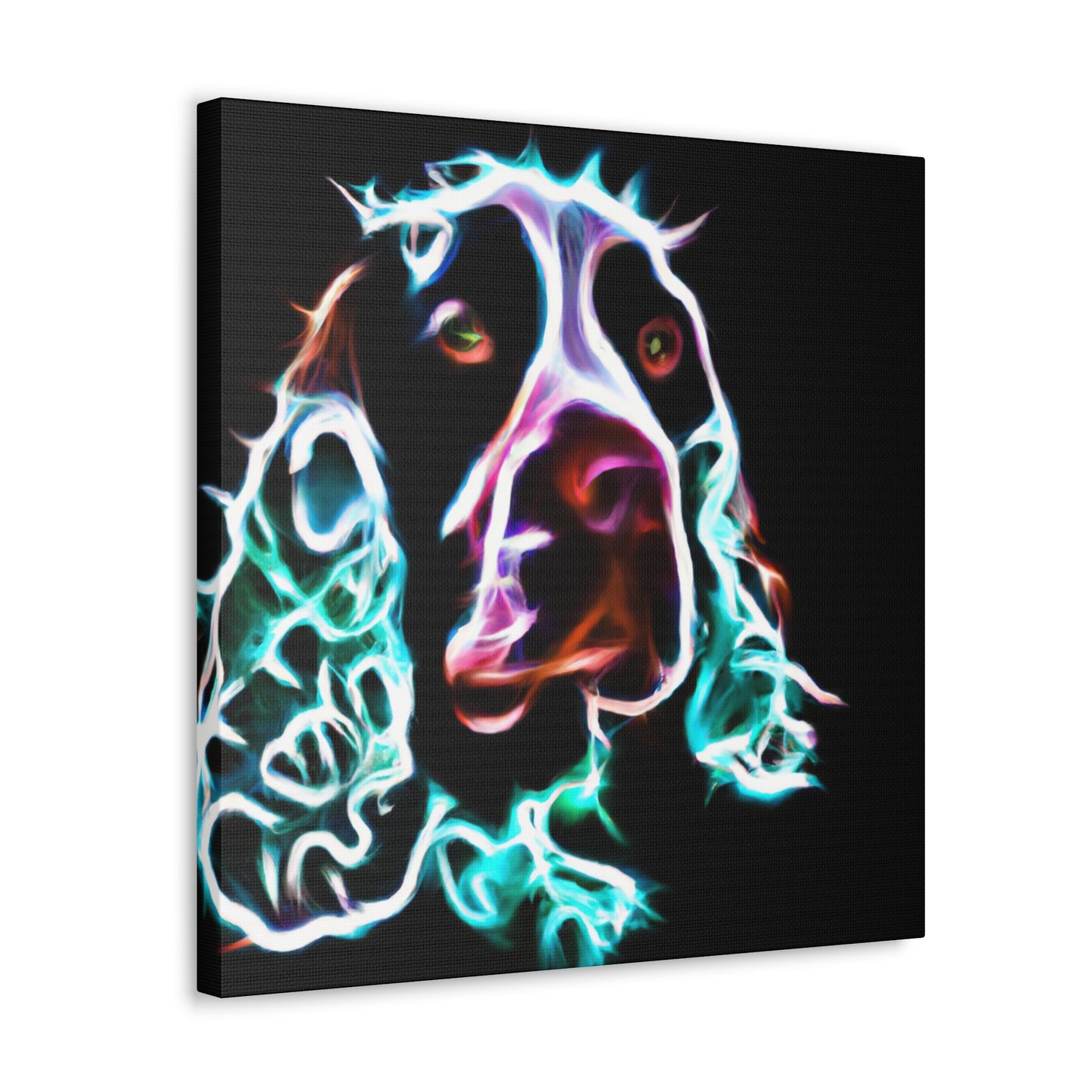 "Joyful English Springer Spaniel" - Canvas