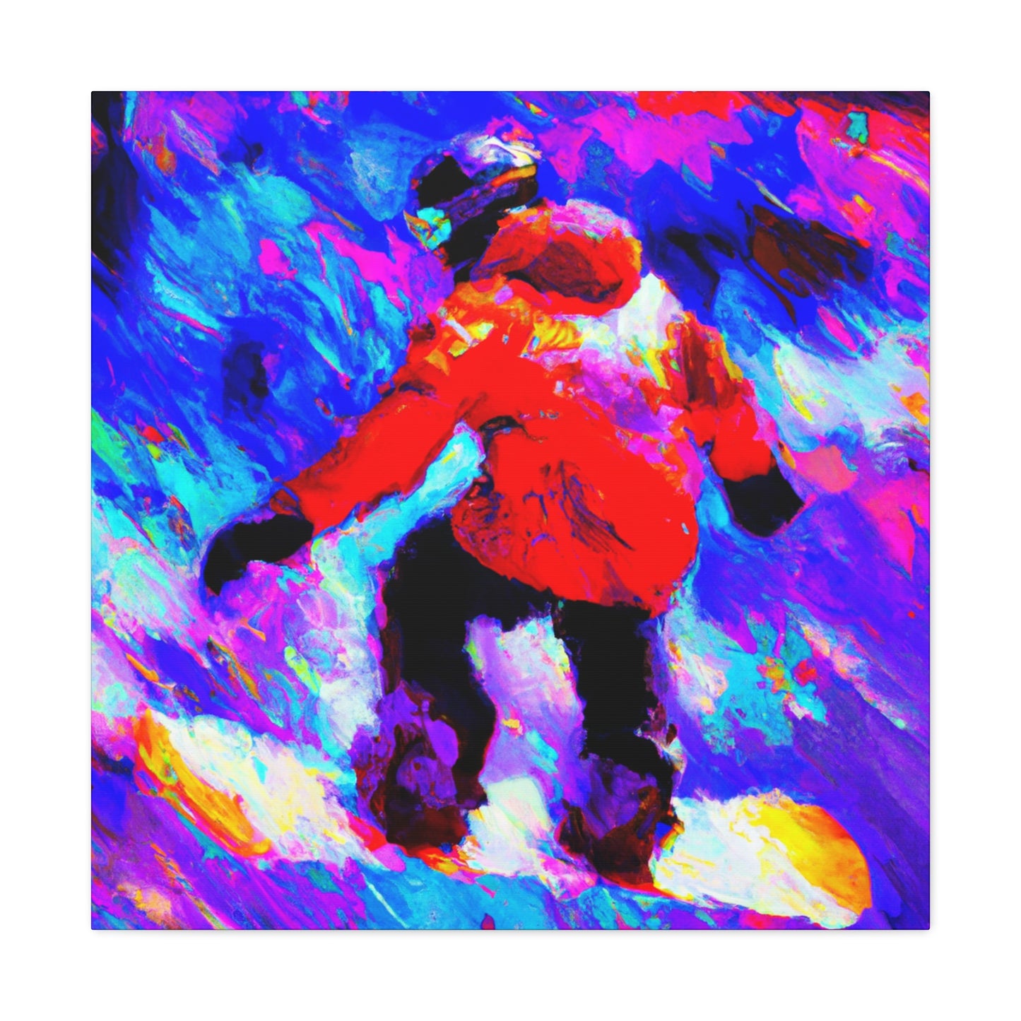 Snowboarding on Ice - Canvas