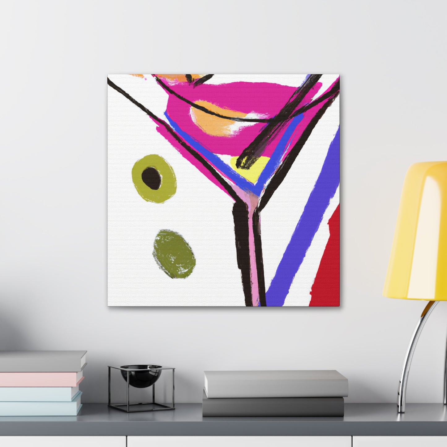 "Martini in Expressionism". - Canvas