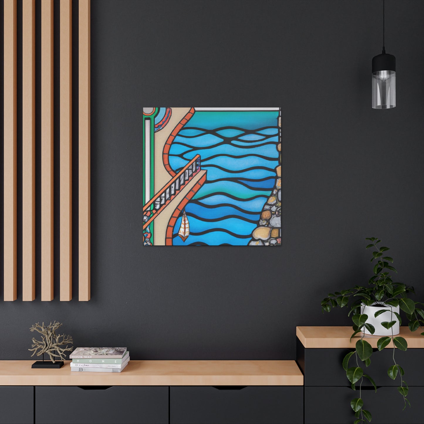 "Sea Foam Walls" - Canvas