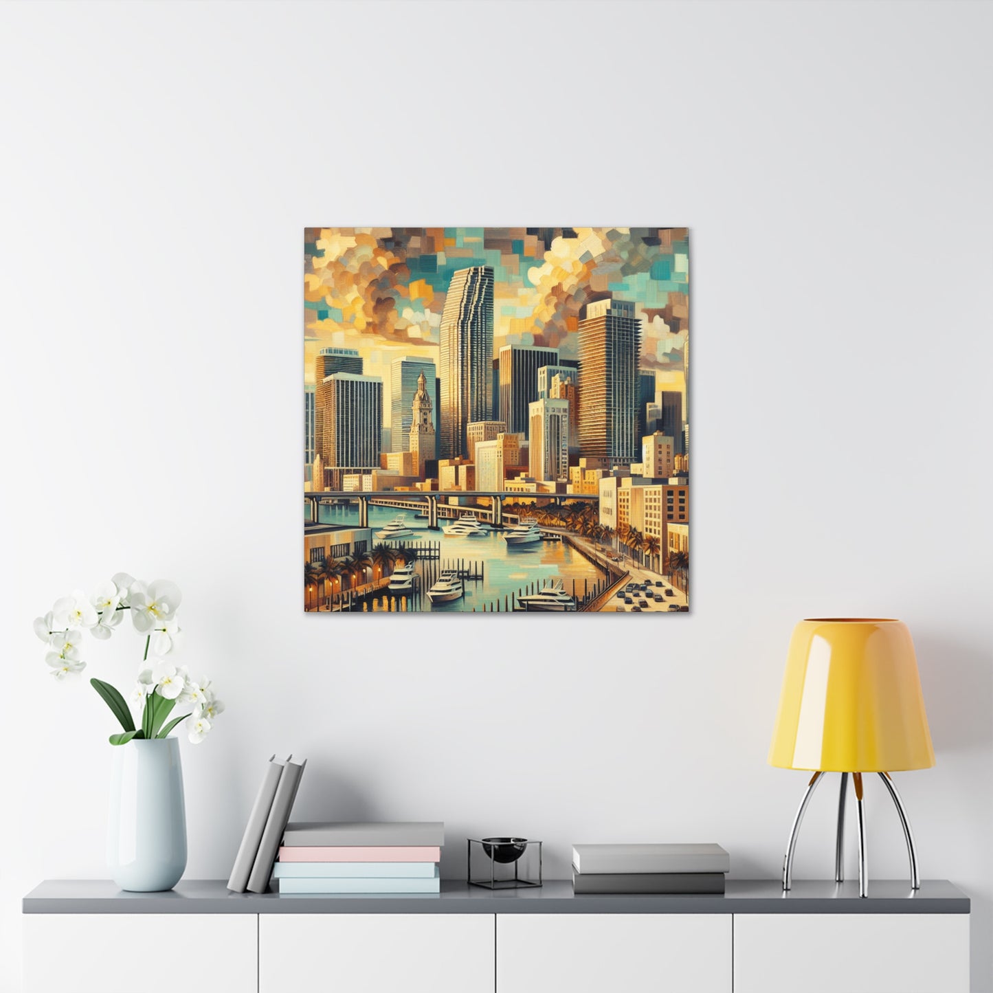 "Vibrant Urban Dreams" - Canvas