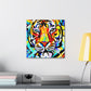 "Tiger in Art Deco" - Canvas