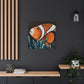 "Funny Clownfish Artwork." - Canvas