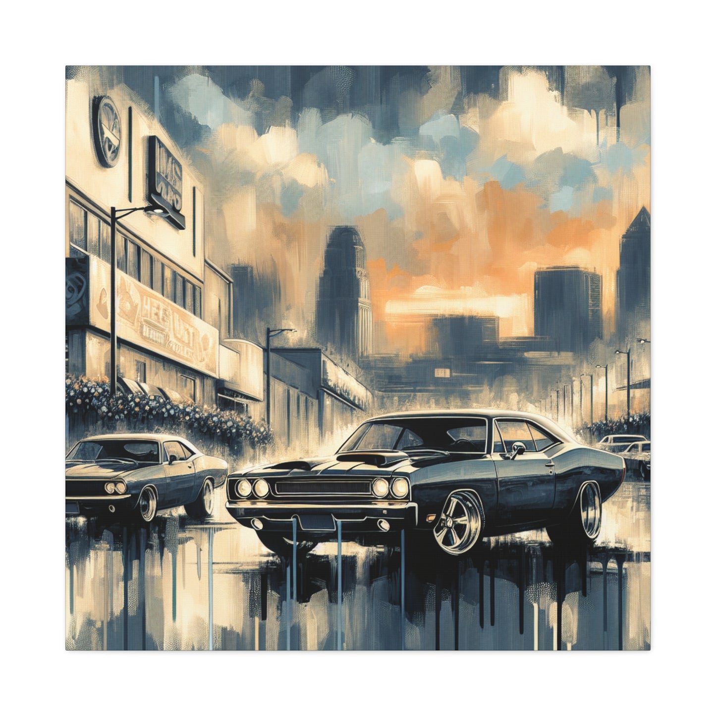 Revving Steel Legends - Canvas