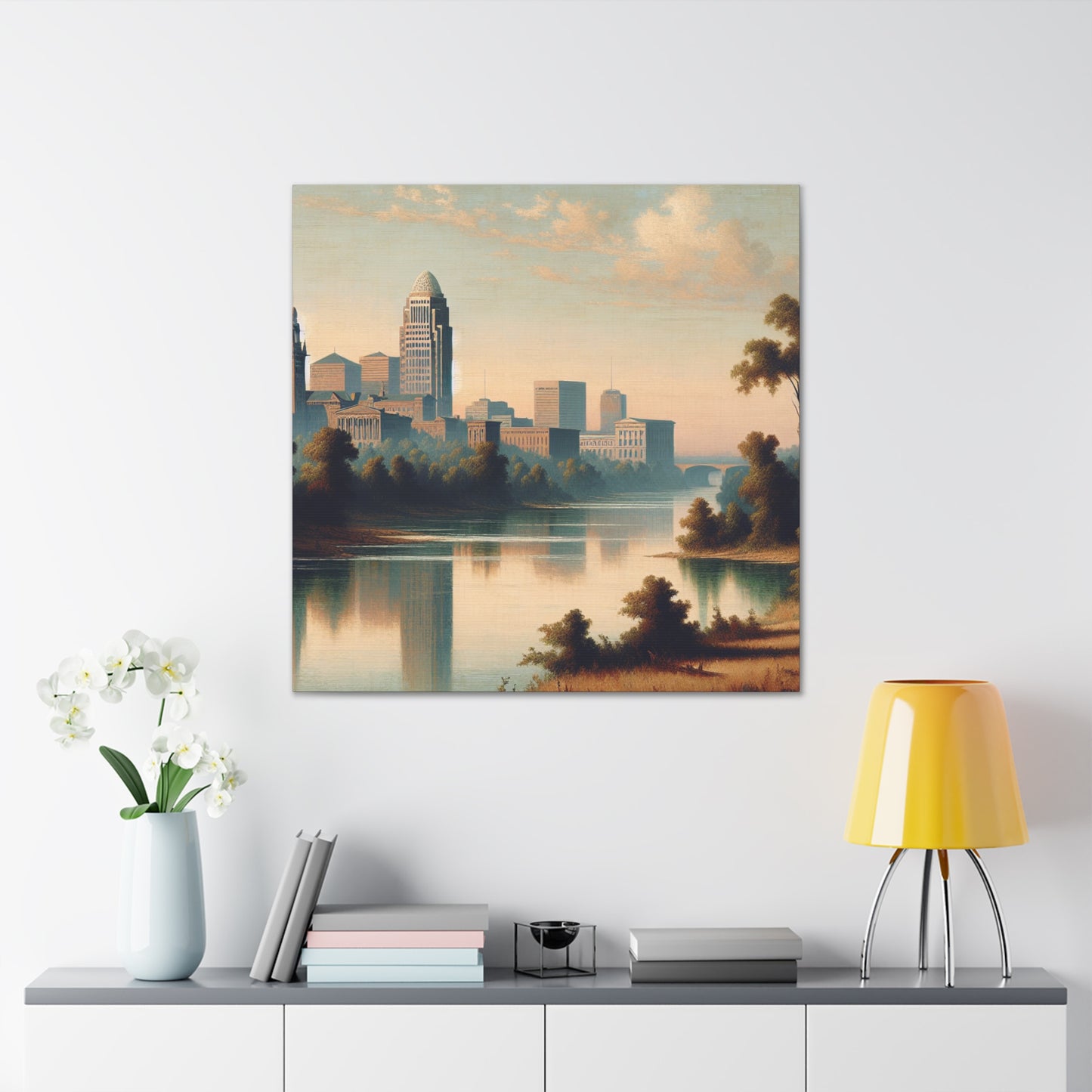 "Majestic Rivers Unveiled" - Canvas