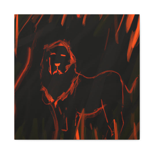 Lion in Splendor - Canvas