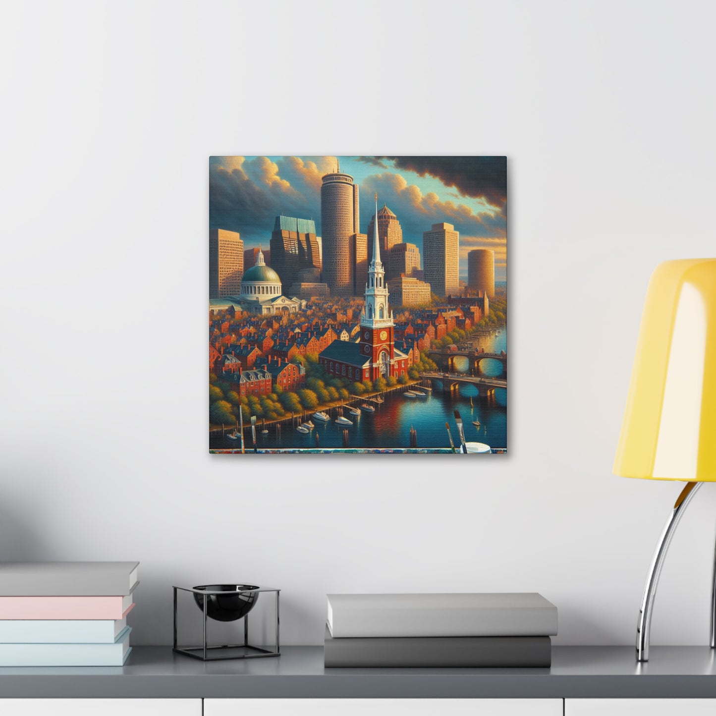 "Harbored Splendors of Boston" - Canvas