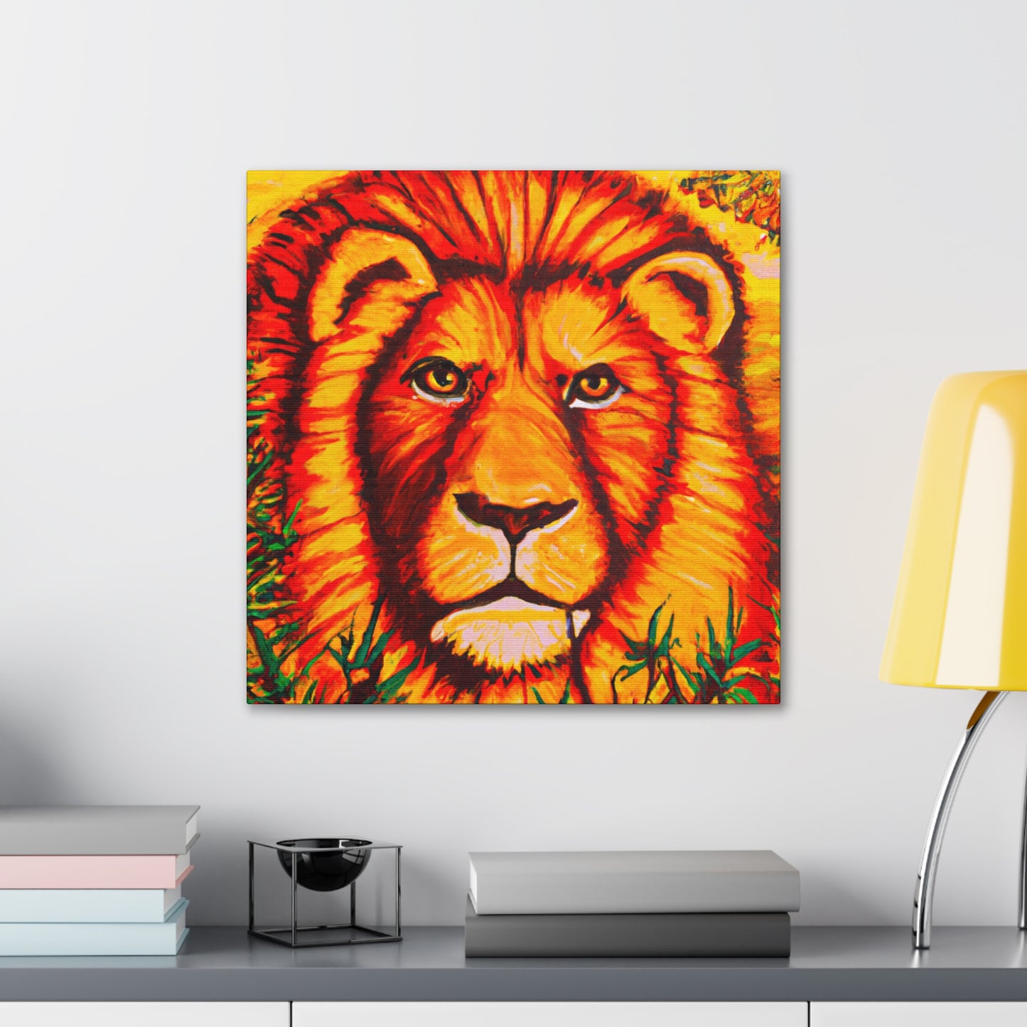 Lion in Hyperrealism - Canvas