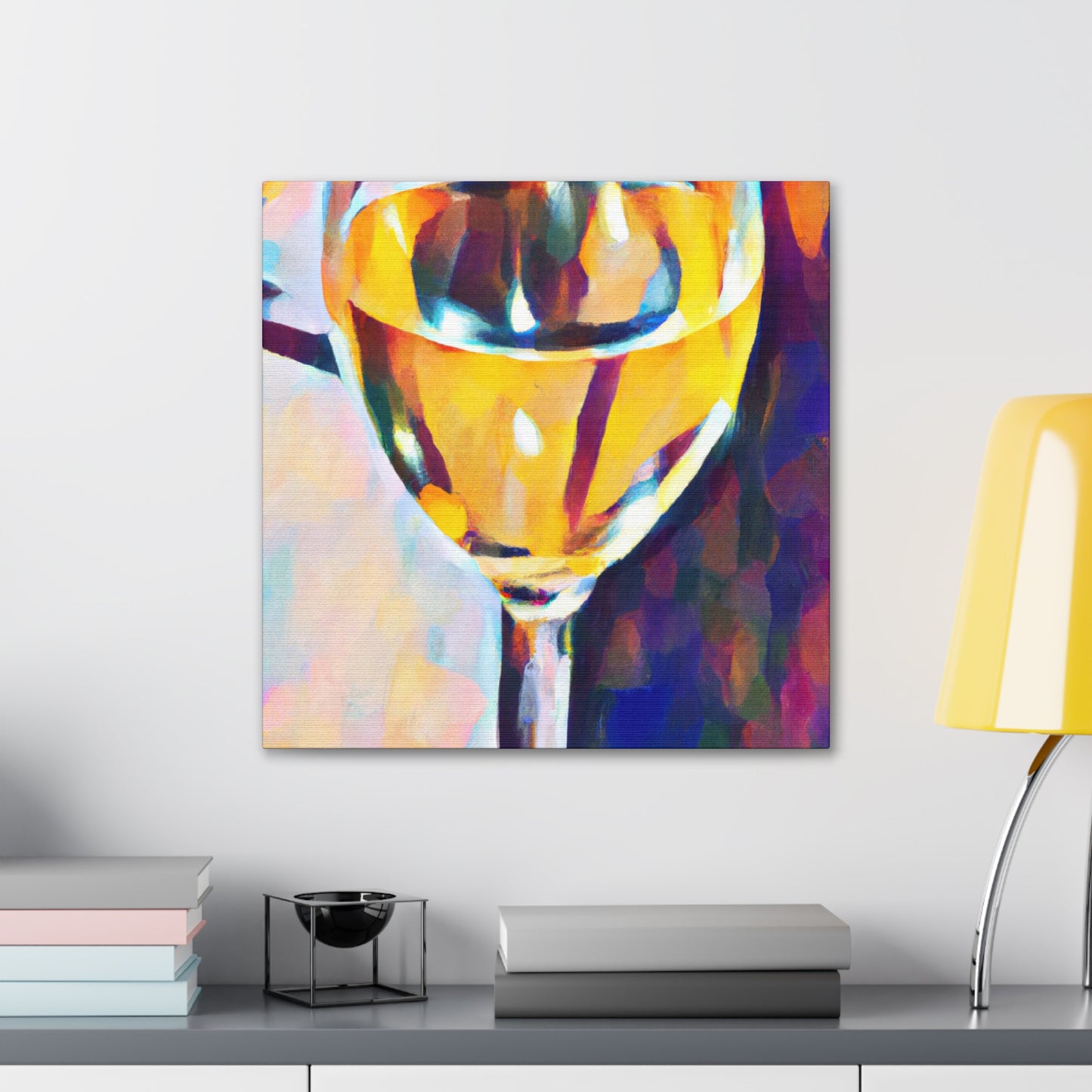 "Wine's Reflection Impression" - Canvas