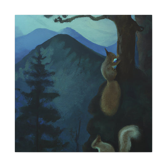 Squirrels in Neoclassicism - Canvas