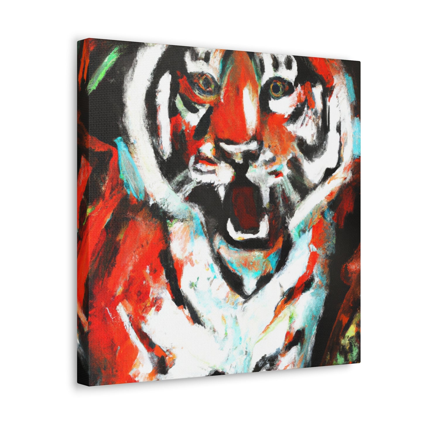 Roaring Bengal Tiger - Canvas