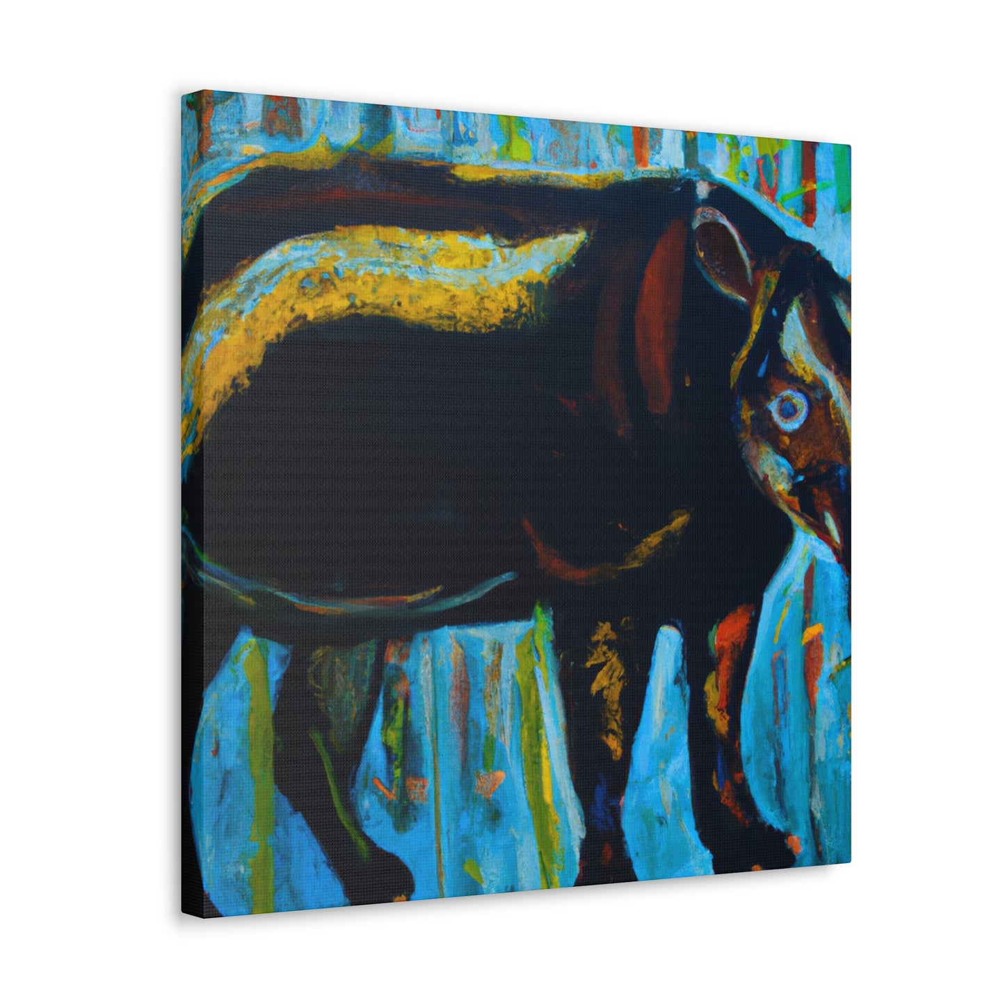 Malayan Tapir Mosaic - Canvas