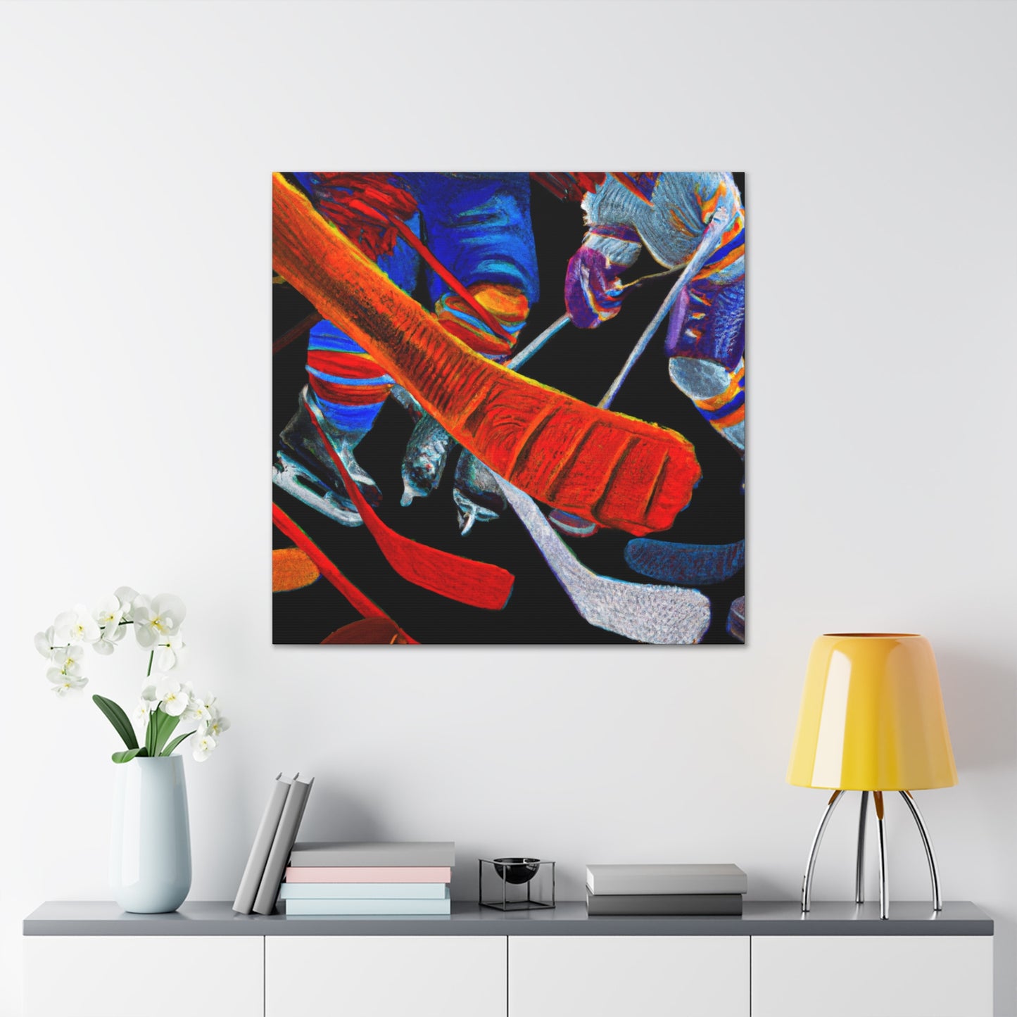 "Hockey in Hyperrealism" - Canvas