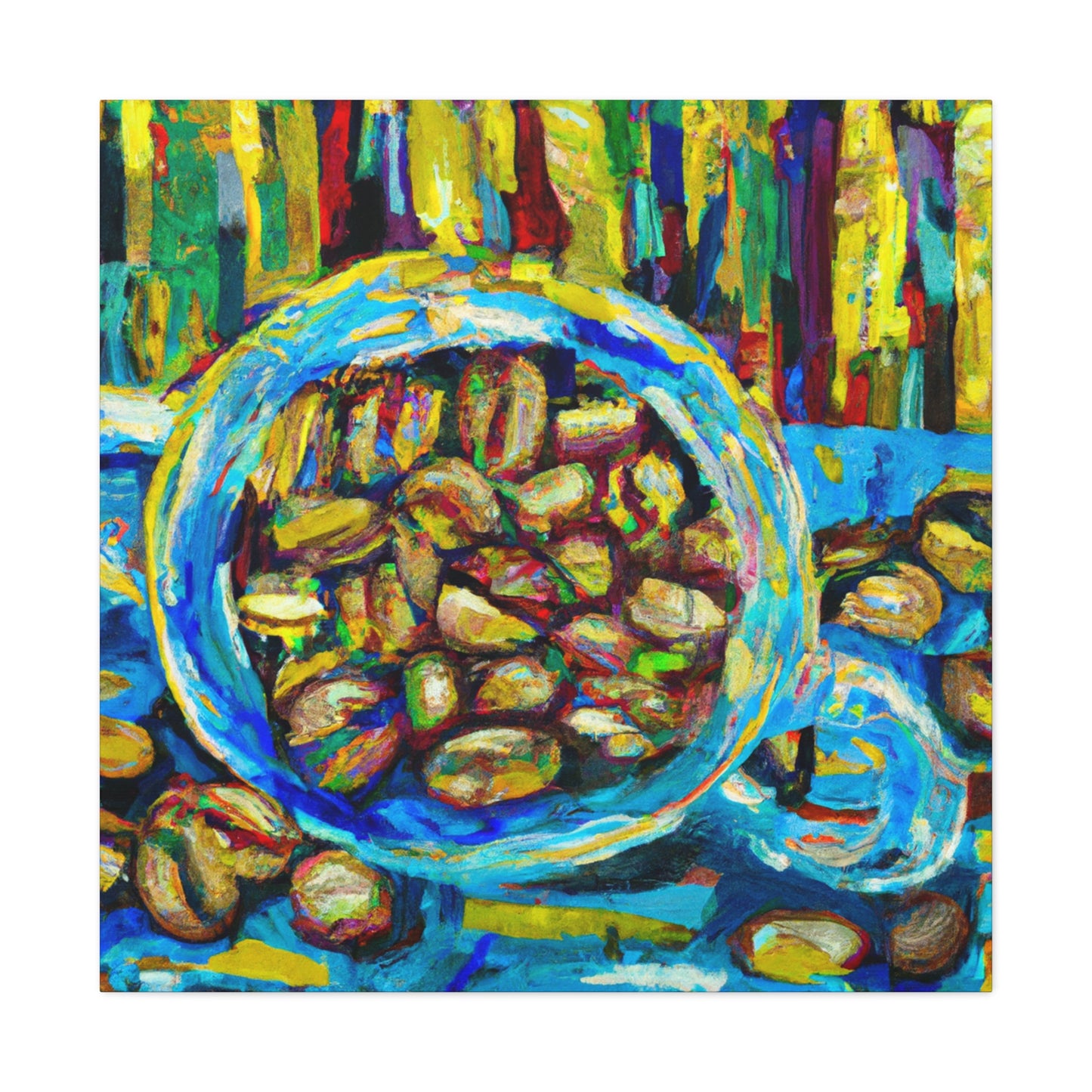 "Coffee Beans Impressionism" - Canvas