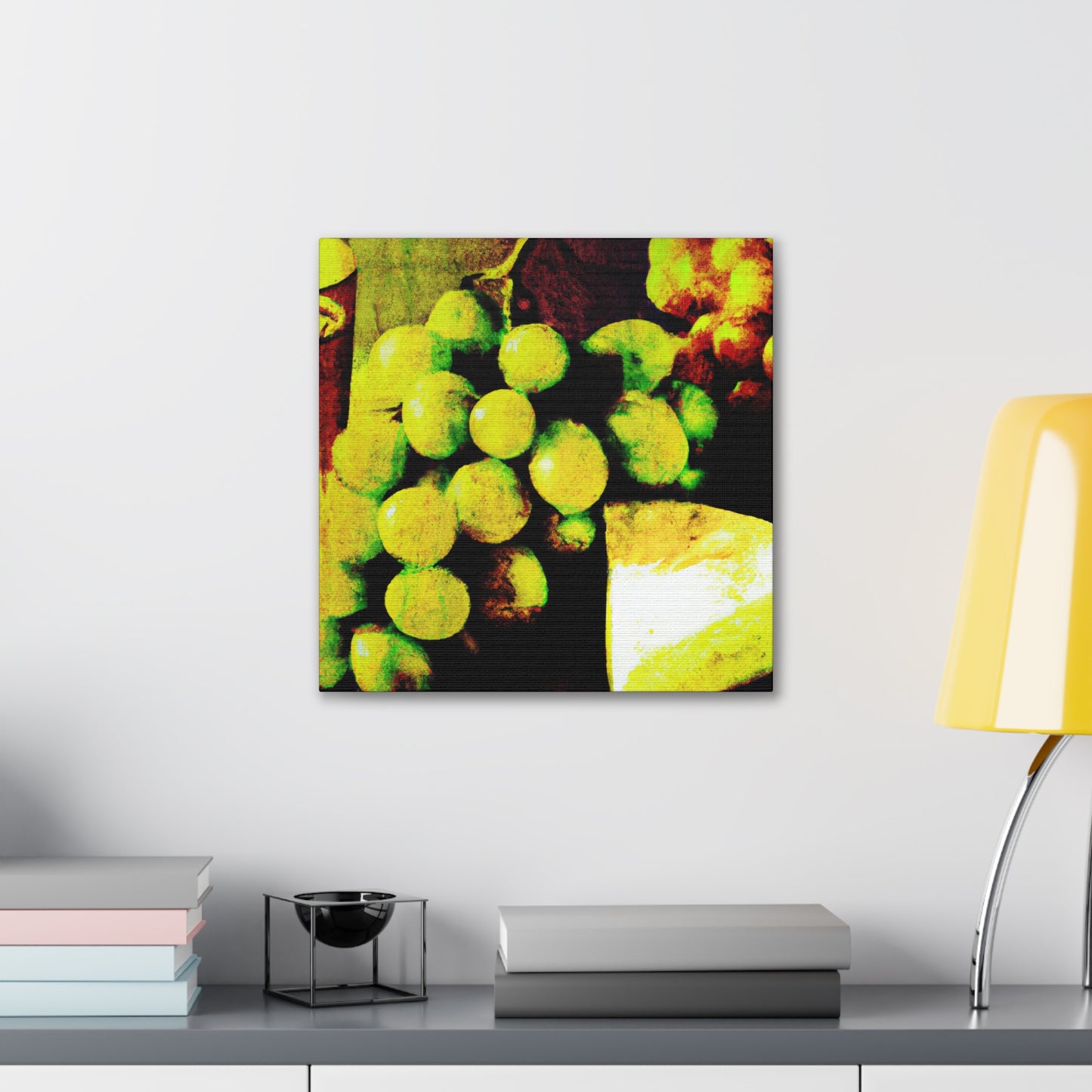 Cheese and Grapes Pop. - Canvas