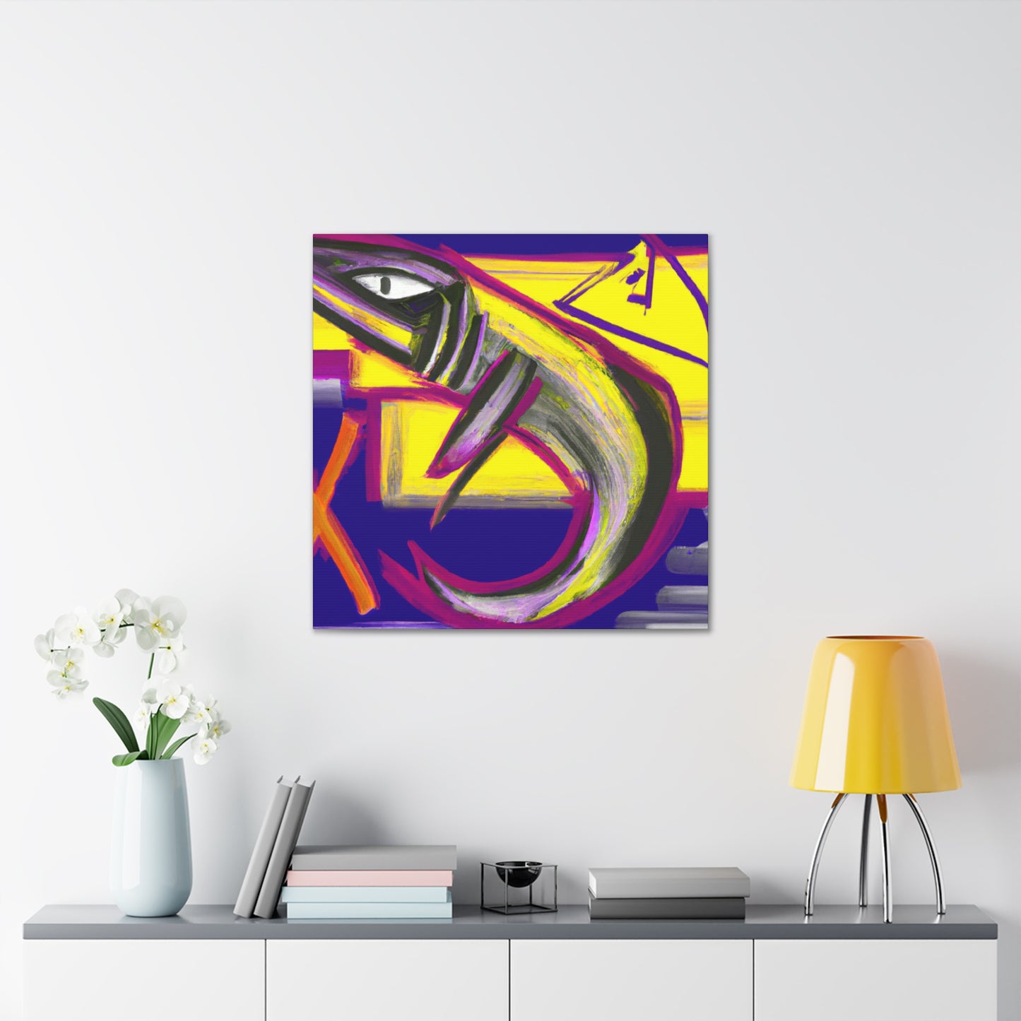 Barracuda Abstract Expressionism - Canvas