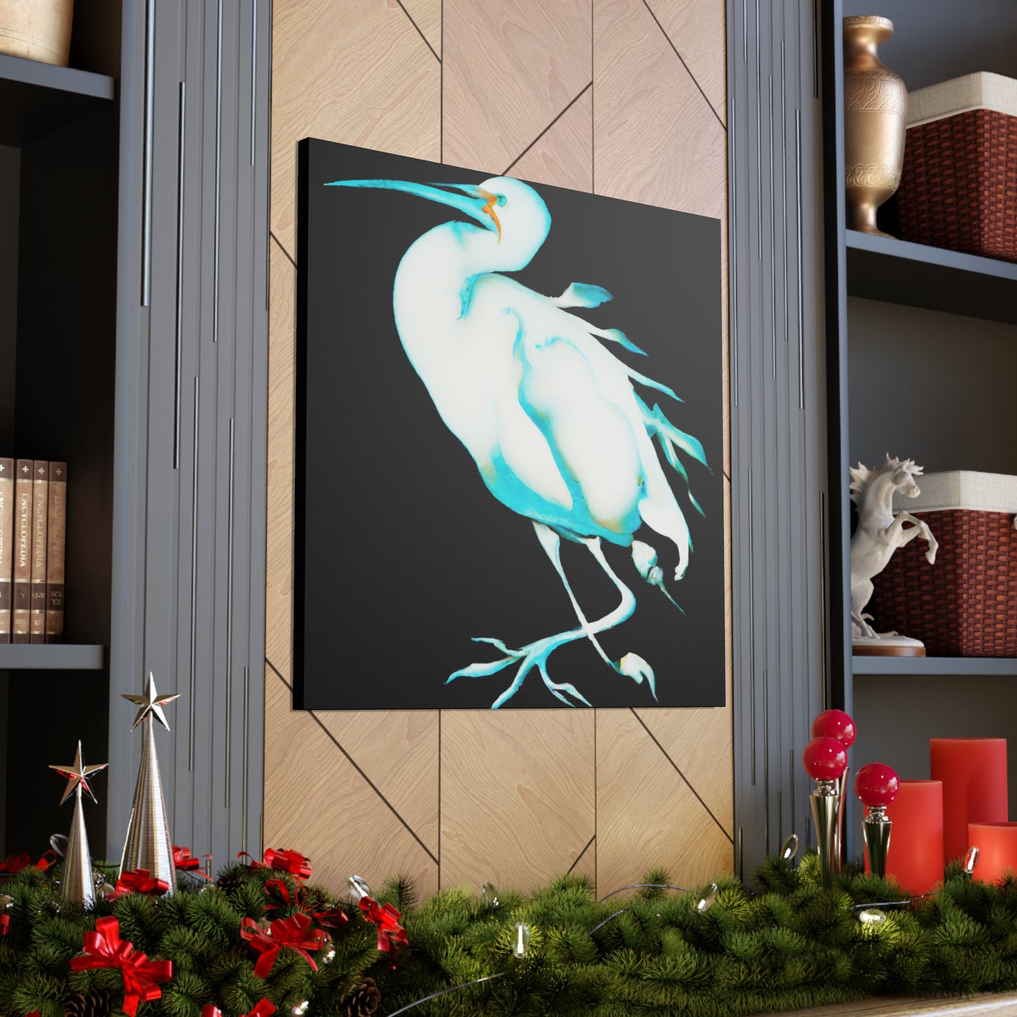 "Snowy Egret Splendor" - Canvas