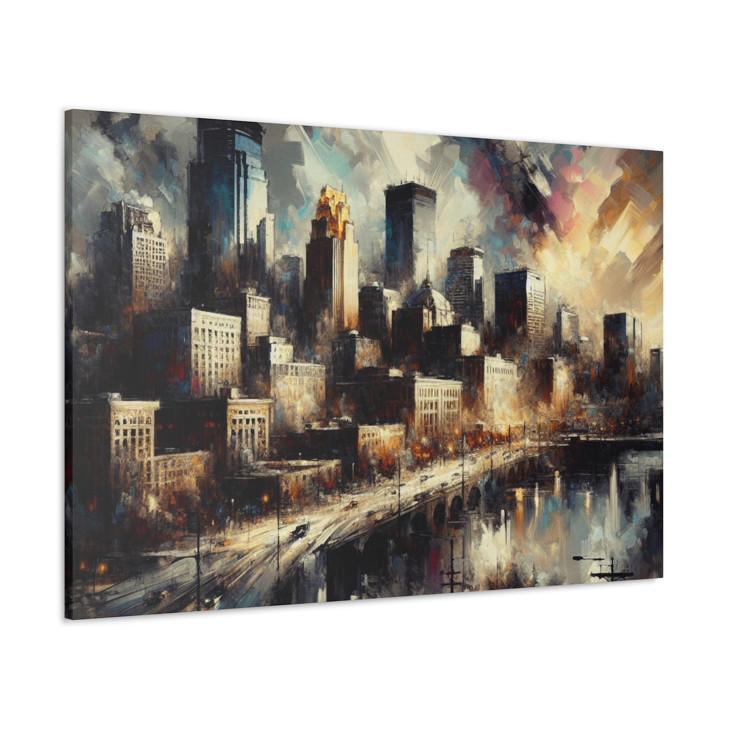 Vibrant Midwest Metropolis - Canvas