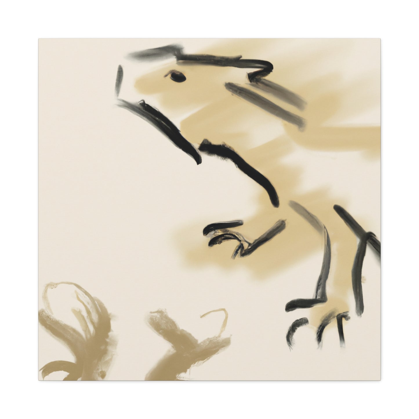 Iguana Tango Abstract - Canvas