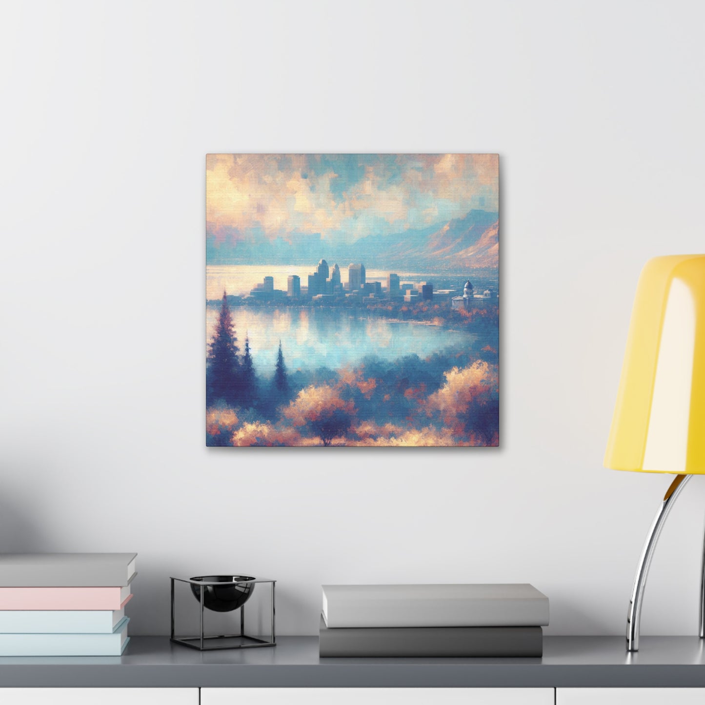 "Majestic Lake Serenity" - Canvas