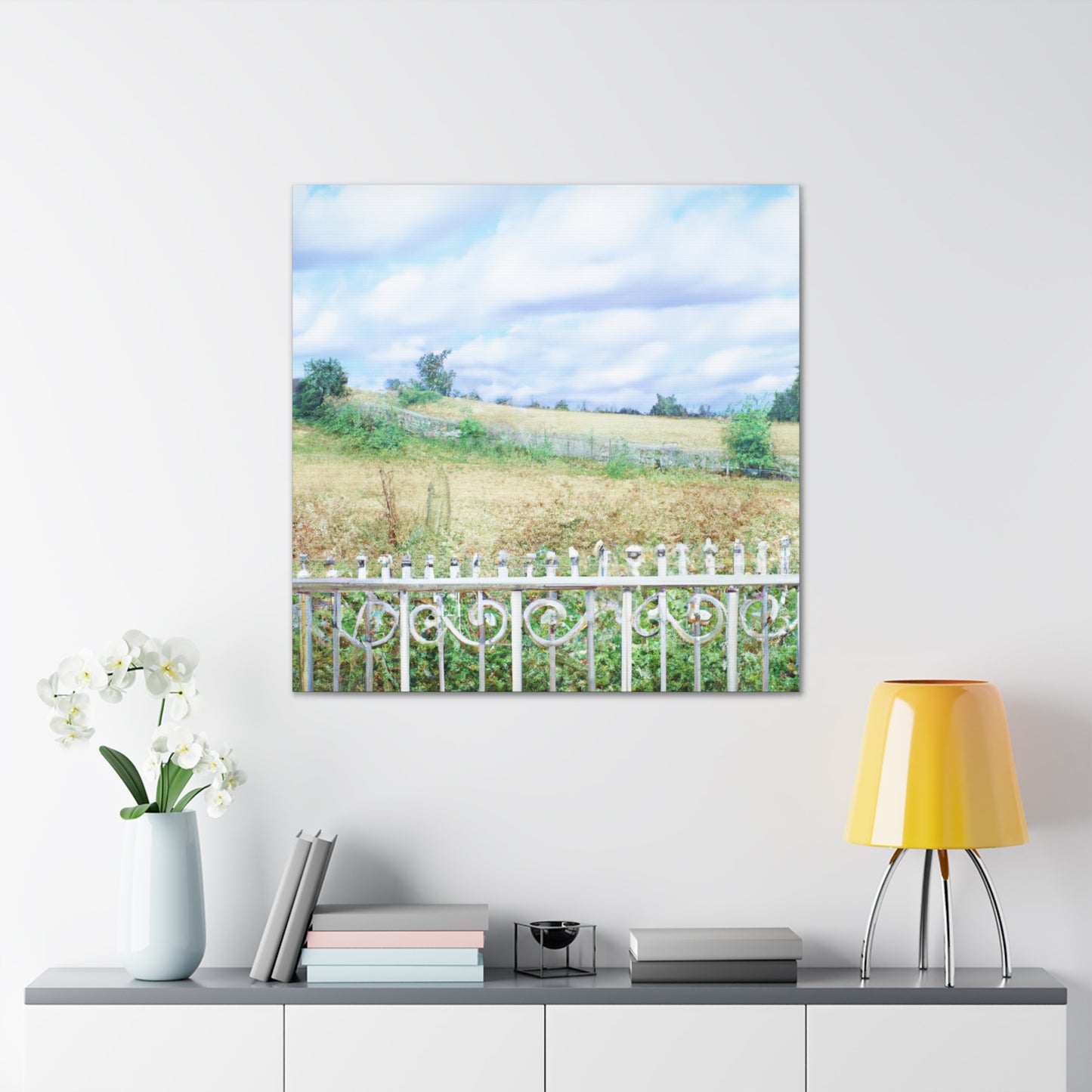 "Barnyard Fence Baroque" - Canvas