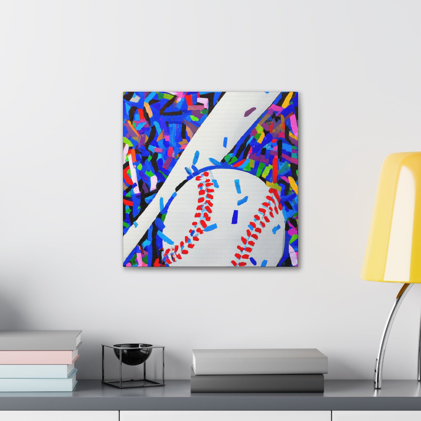 Baseball's Colorful Life - Canvas