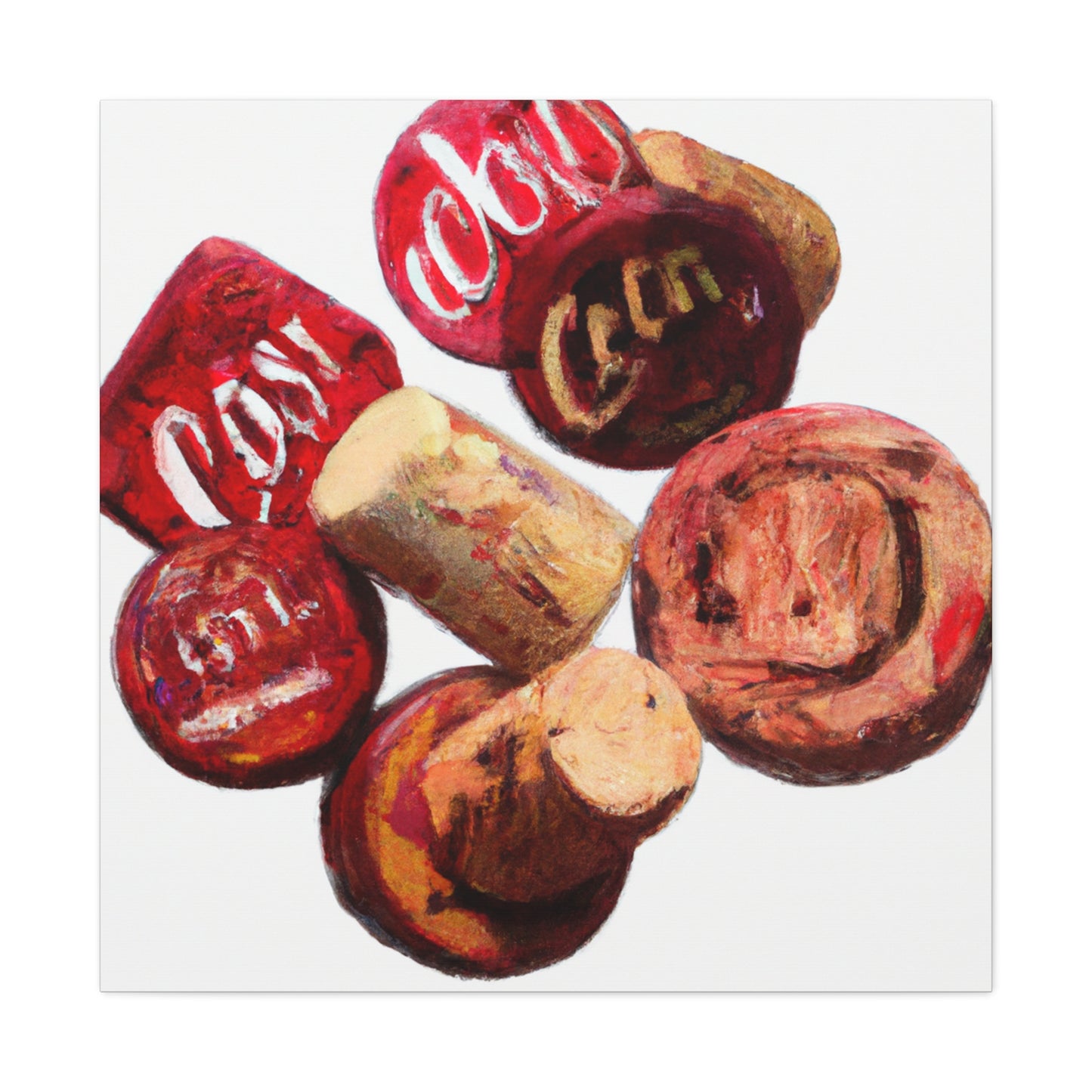 "Corks and Chardonnay" - Canvas