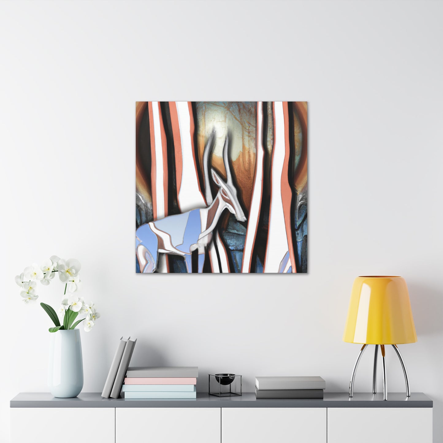 "Chamois in Art Deco" - Canvas