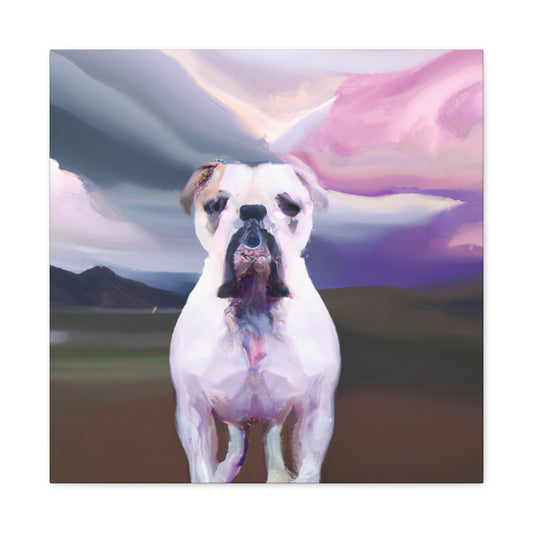 "American Bulldog Dreamscape" - Canvas