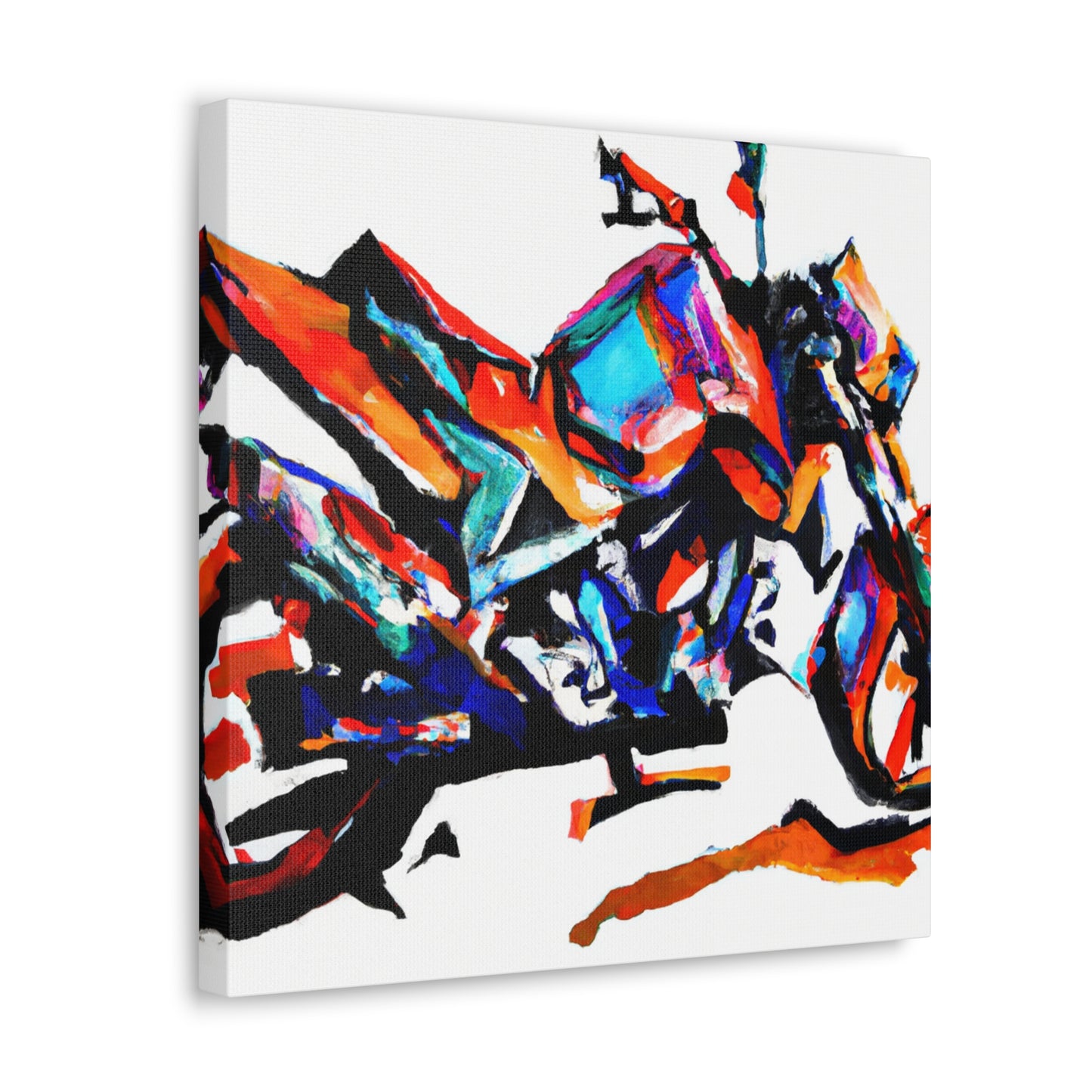 Motorcycle in Motion - Canvas