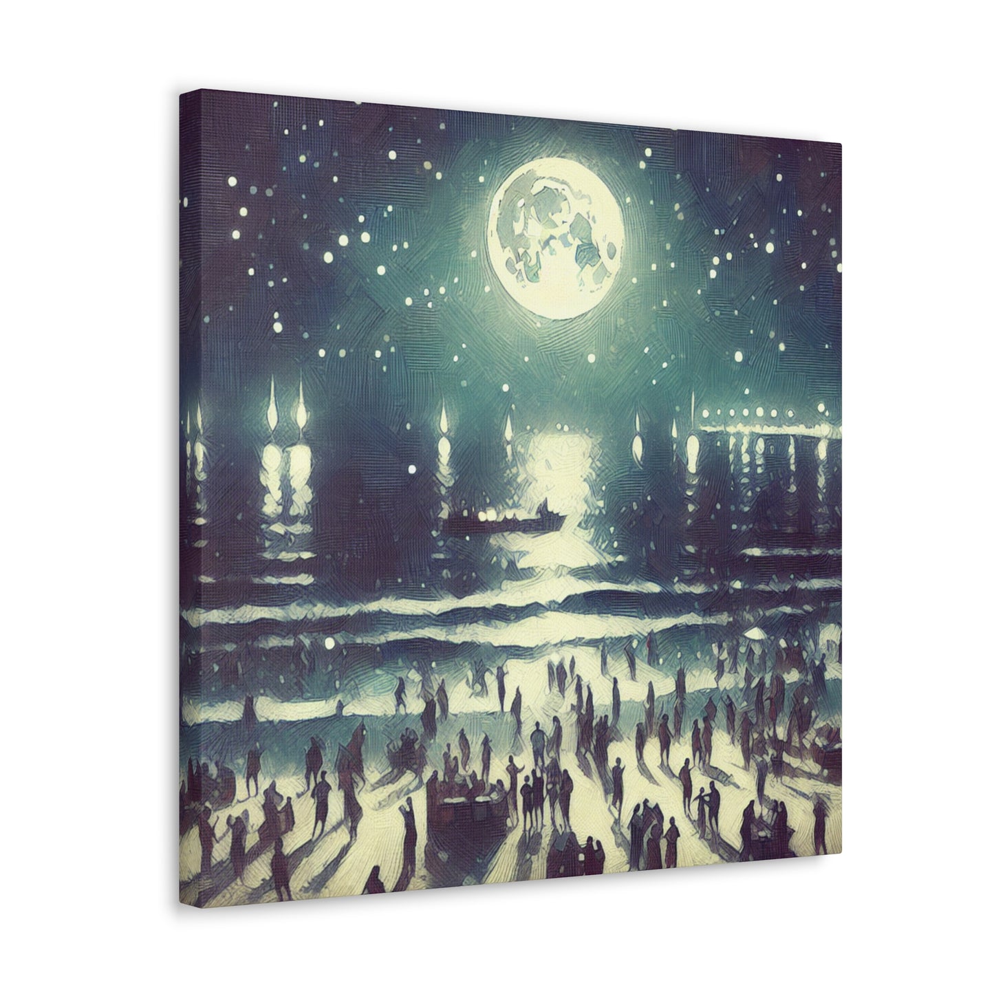 Luminous Coastal Revelry - Canvas