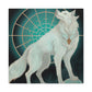 "Arctic Wolf in Deco" - Canvas