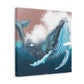 Humpback Whale Collage - Canvas