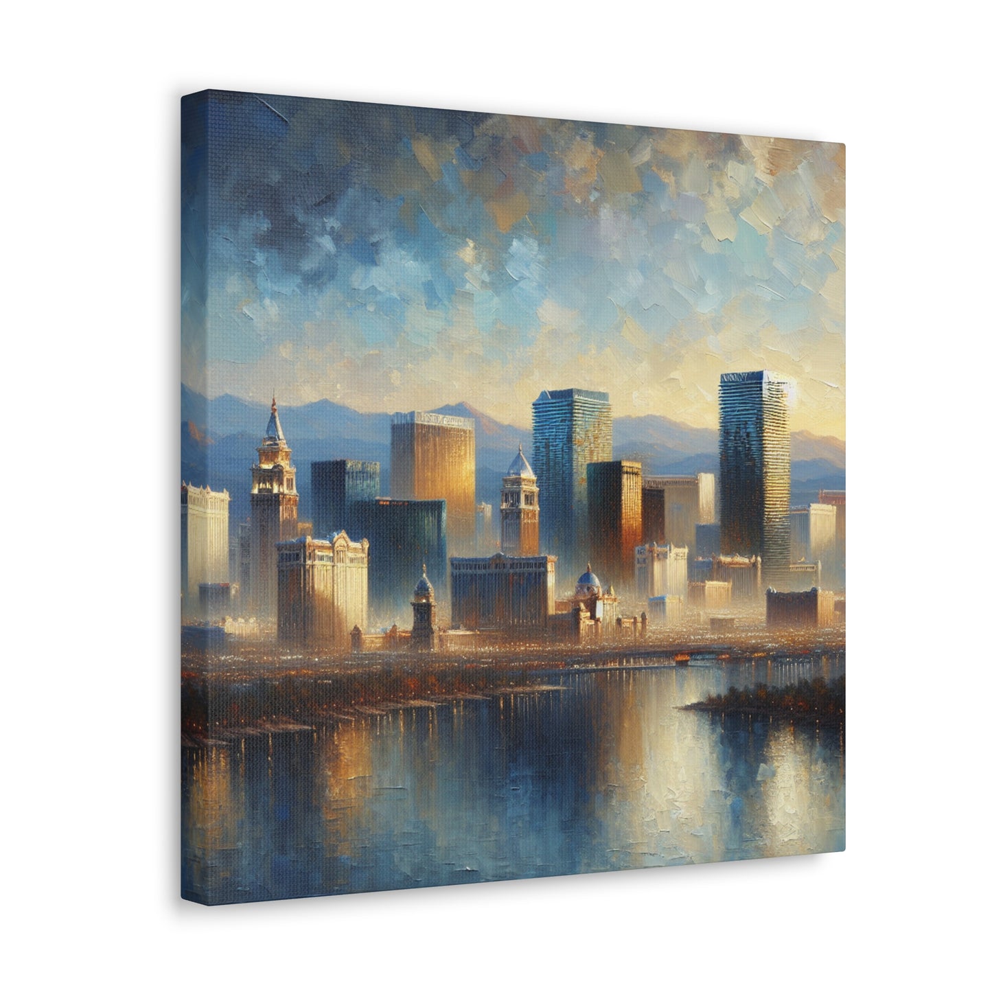 "Desert Lights, Urban Fights" - Canvas